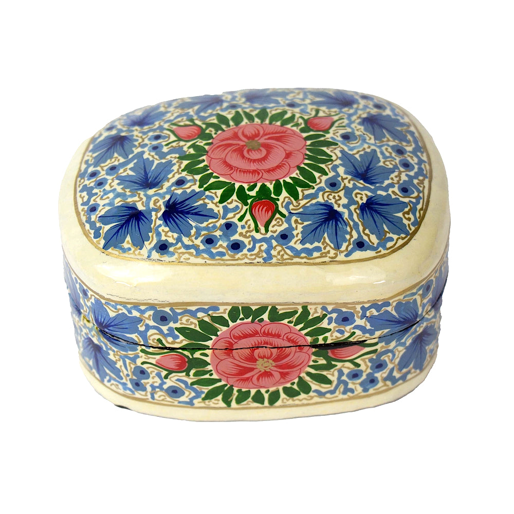 Blue Peony Kashmiri Mini Box