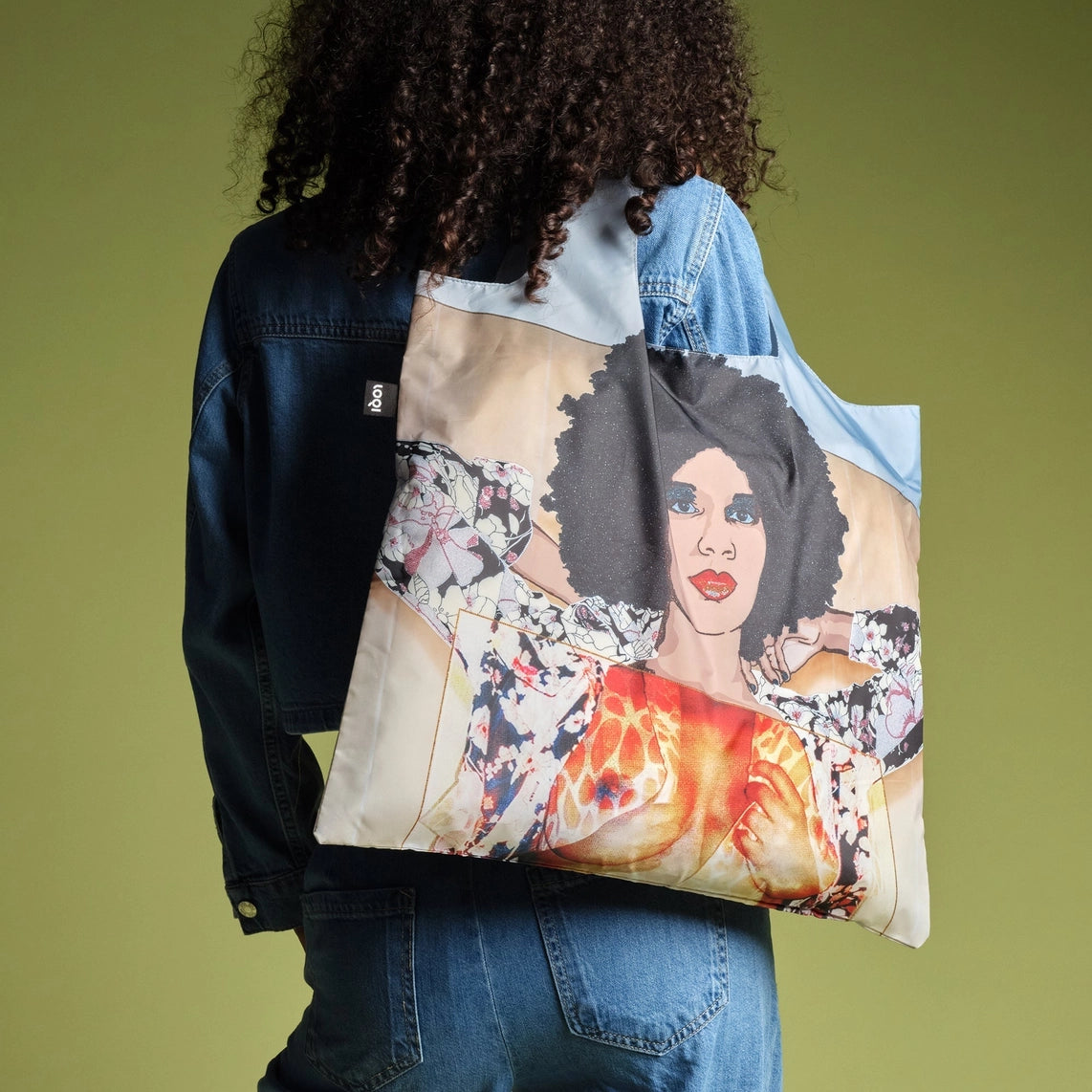 Mickalene Thomas 'Portrait of Maya No. 10' Recycled Tote Bag