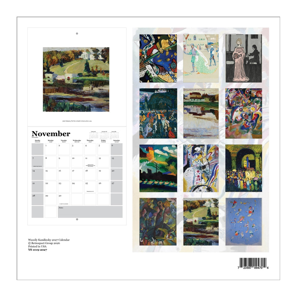2027 Kandinsky Wall Calendar