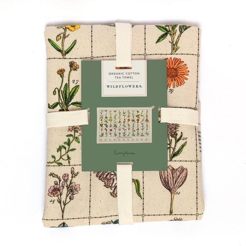 Wildflowers Organic Cotton Tea Towel