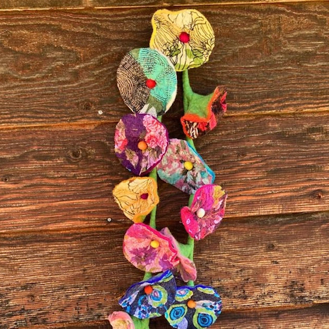 Felt Sari Flower Garland