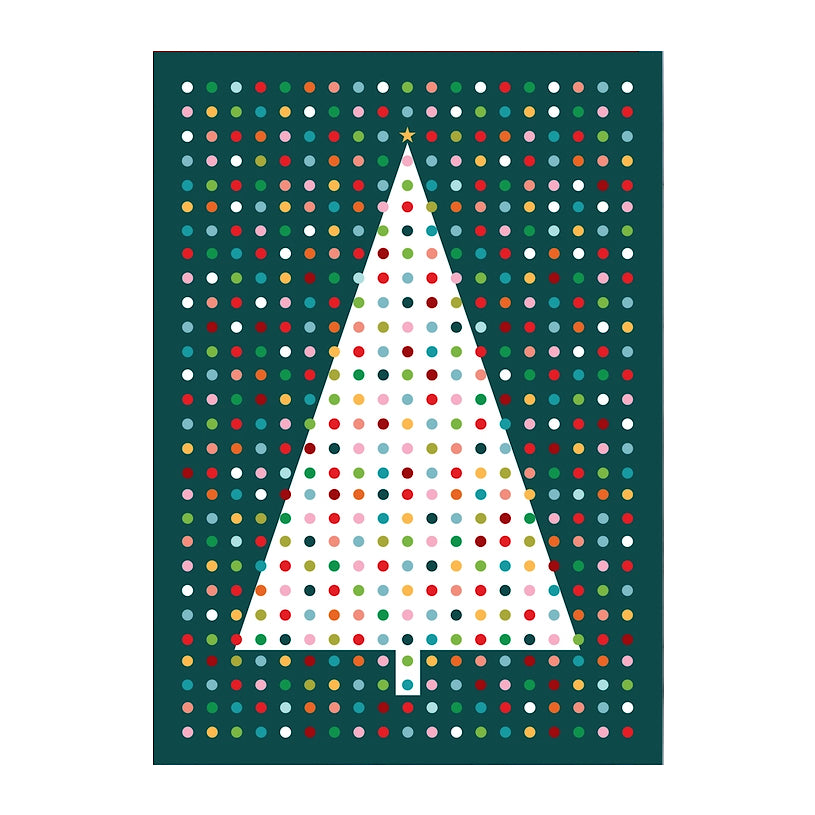 Mid-Century Christmas Tree Boxed Holiday Cards