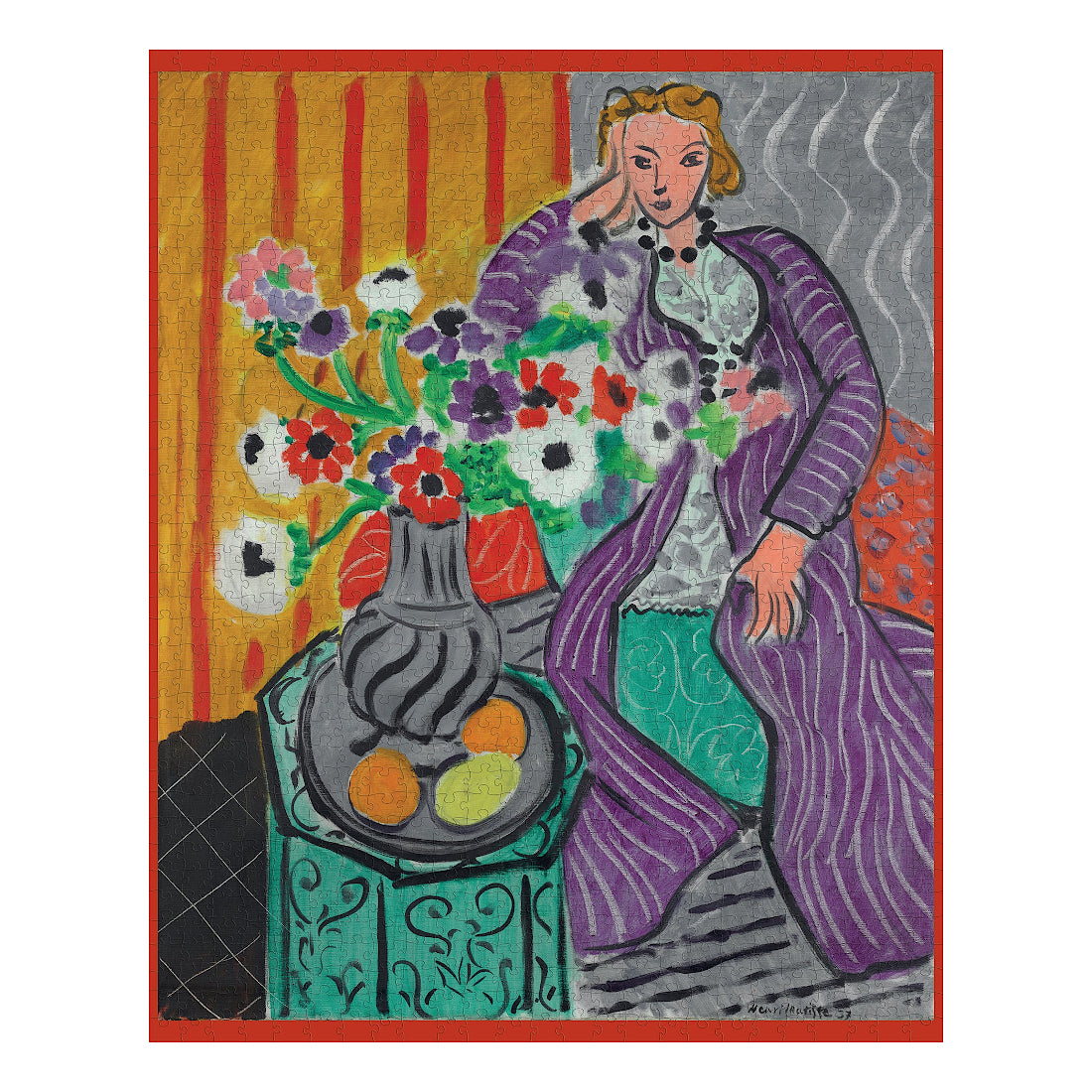 Henri Matisse 'Purple Robe and Anemones' Puzzle