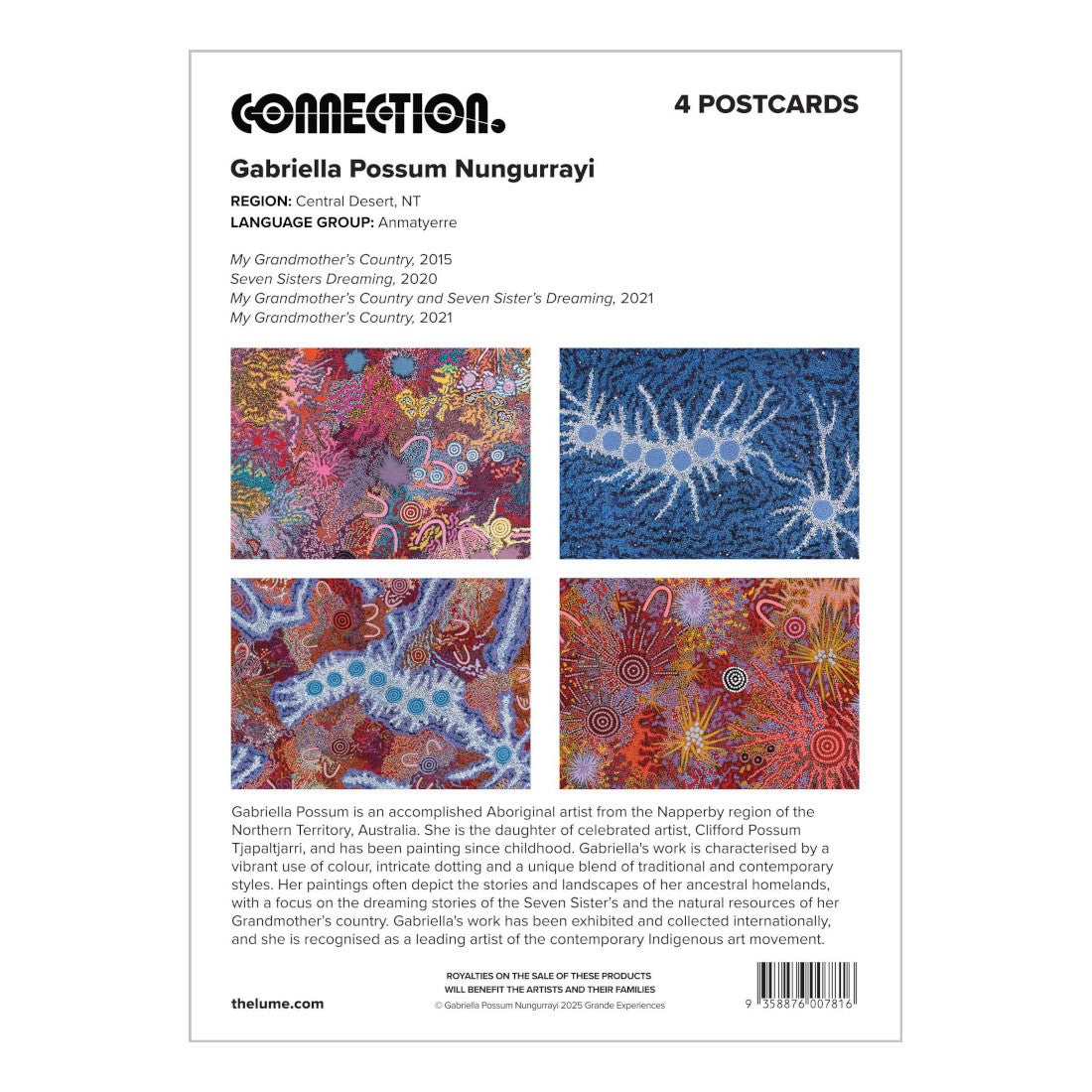 Gabriella Possum Nungurrayi Postcard Set