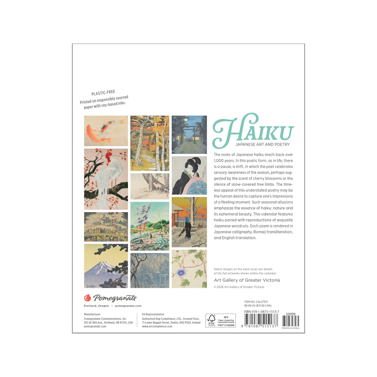 2027 Haiku Mini Wall Calendar