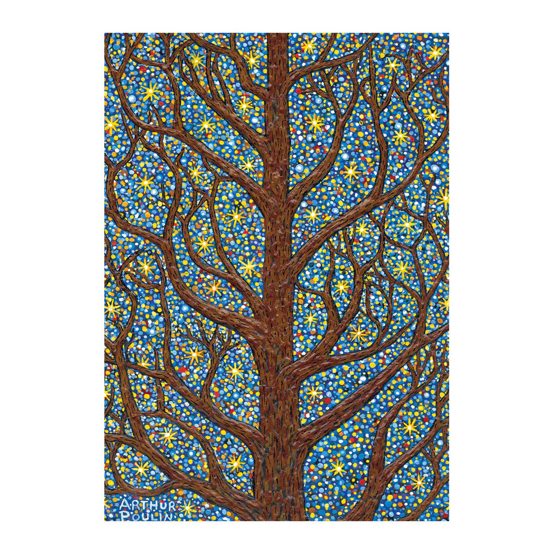 Foil 'Starry Tree' Boxed Holiday Cards