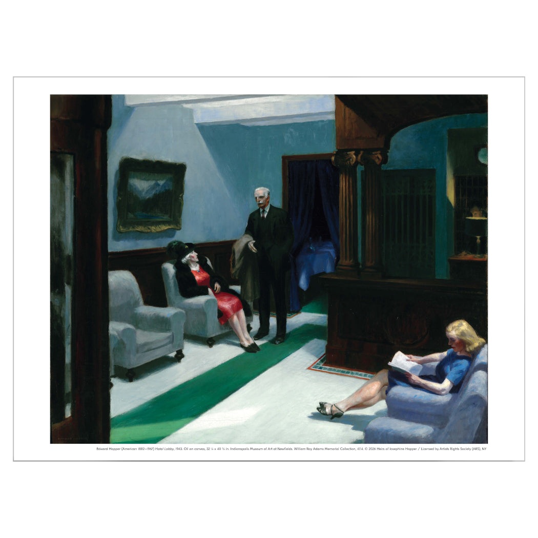 Edward Hopper 'Hotel Lobby' Print