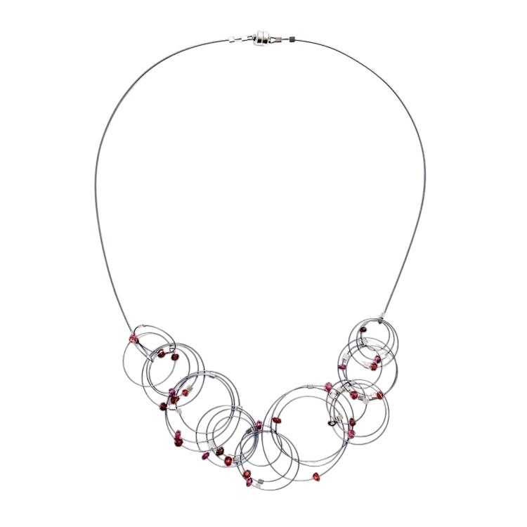 Garnet Vertigo Necklace