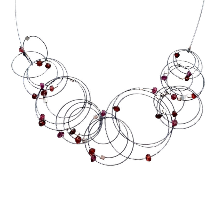 Garnet Vertigo Necklace