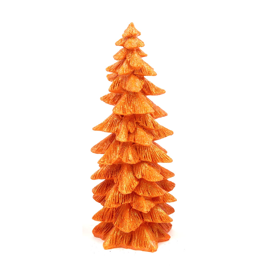 Orange Glitter Tree