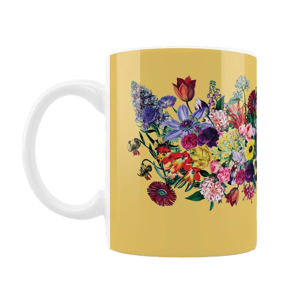Newfields Flowers Mug - Yellow