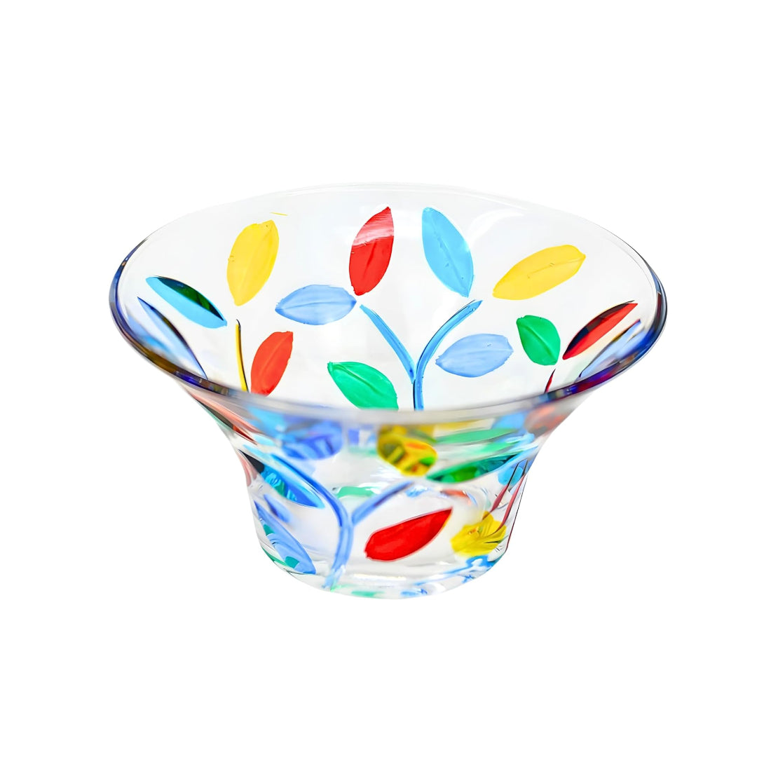 Flower Vine Murano Glass Bowl - Multicolor