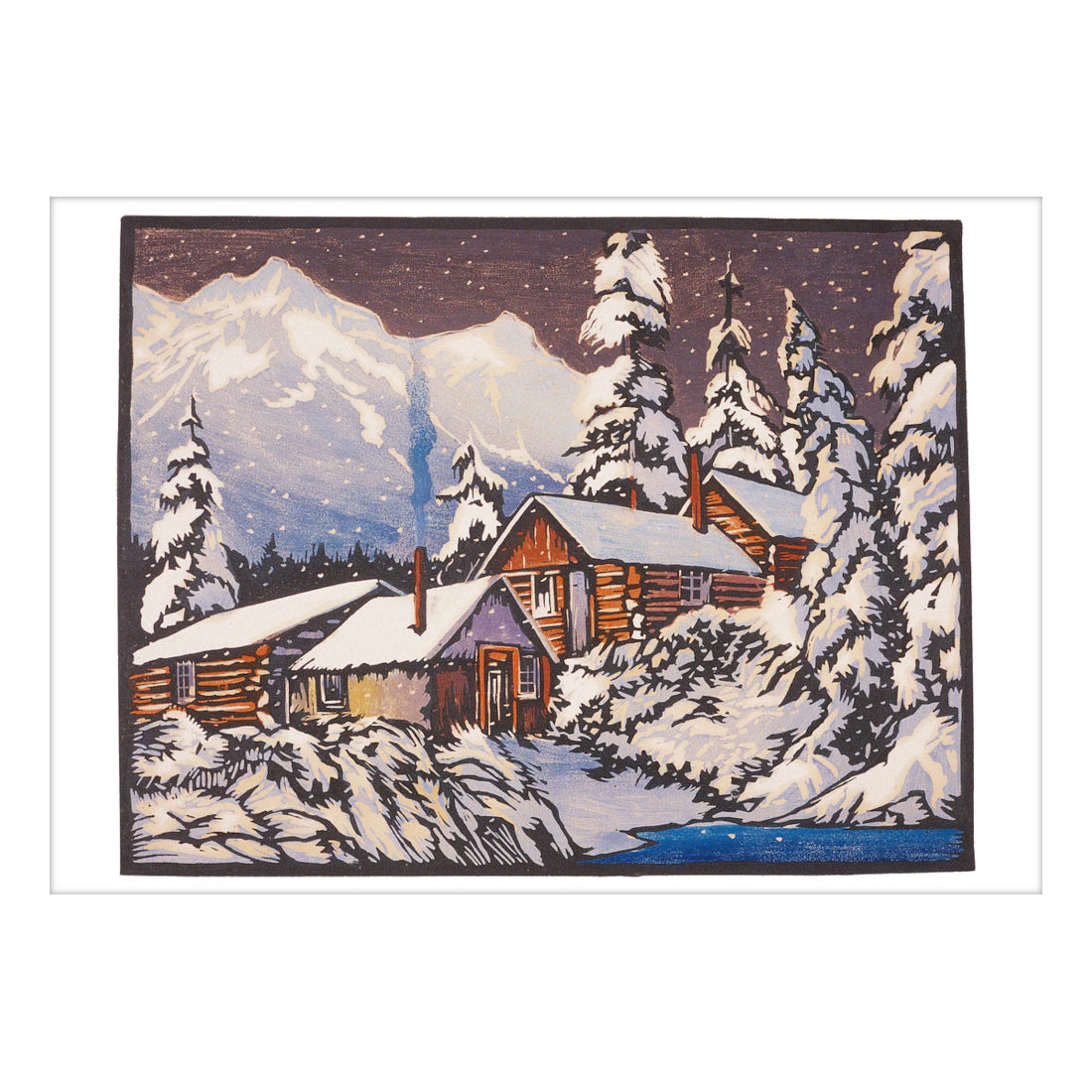 William S. Rice: Long Winter's Night Boxed Holiday Cards
