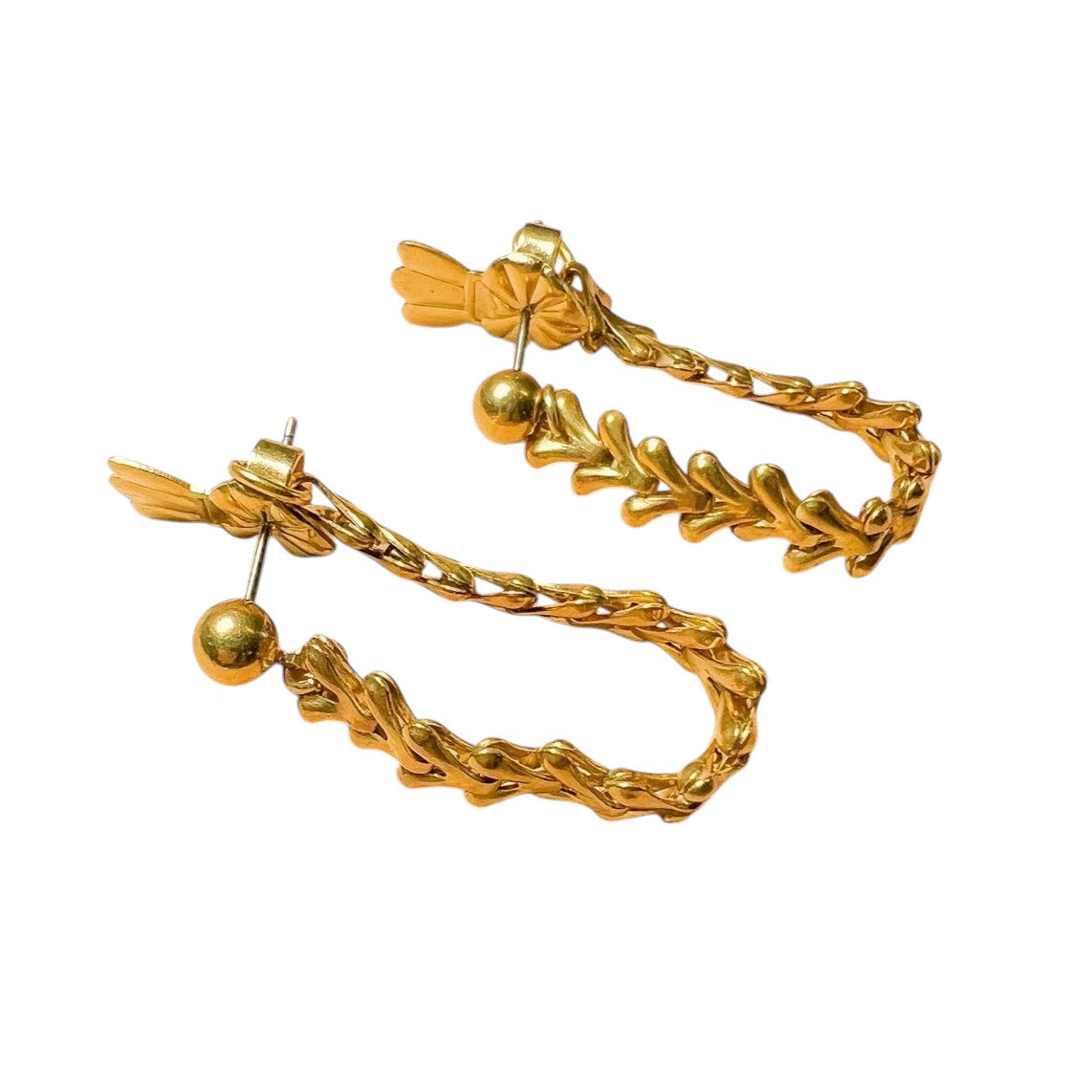 Roman Chain Link Earrings