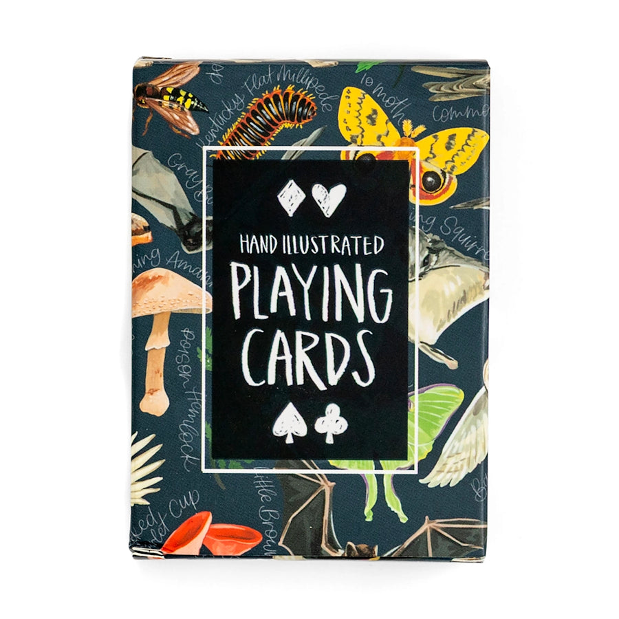 Midnight Flora & Fauna Playing Cards