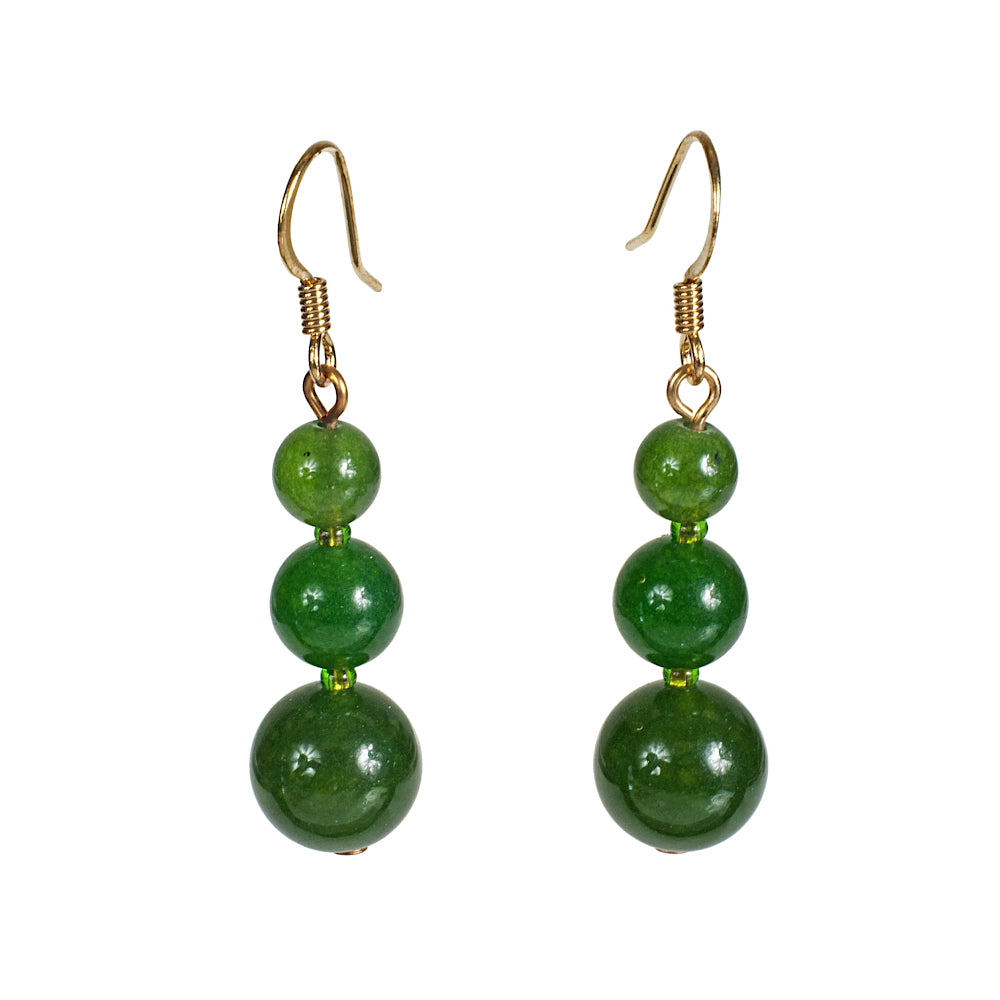 Graduated Jade Earrings
