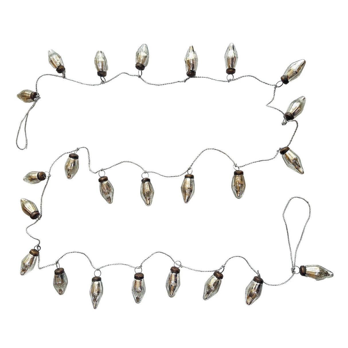 Mercury Glass Ornament Garland