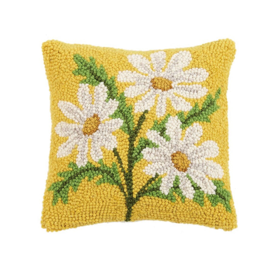 Daisy Hooked Pillow