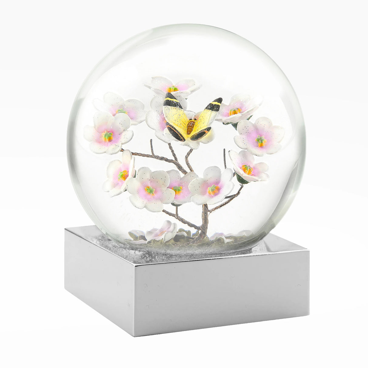 Butterfly on Branch Snow Globe