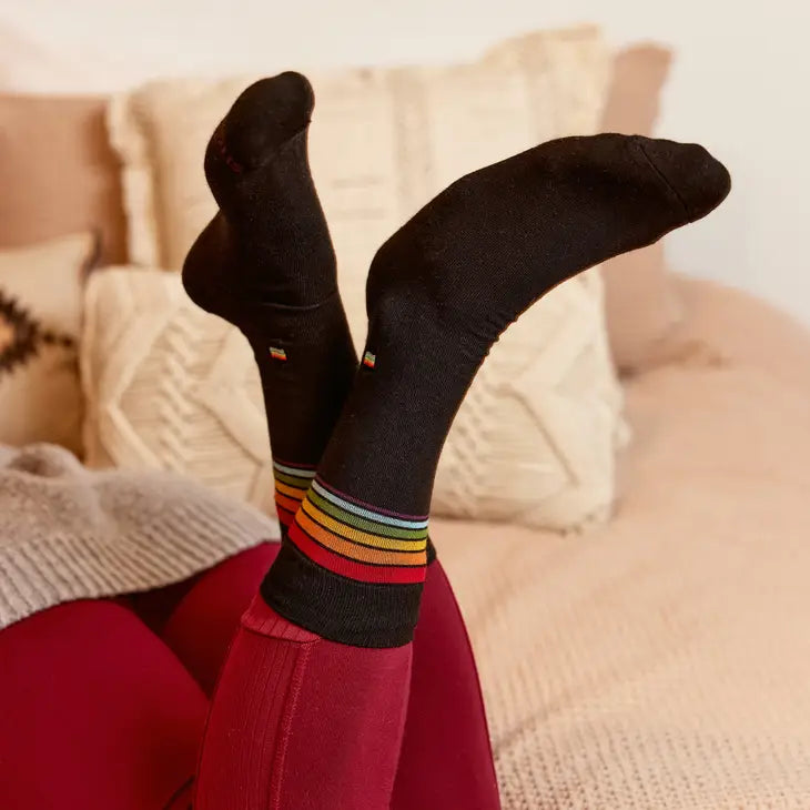Socks that Save LGBTQ Lives — Classic Rainbow Stripe