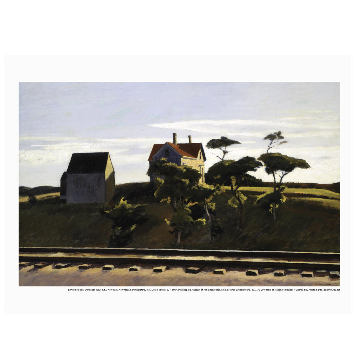 Edward Hopper 'New York, New Haven and Hartford' Print