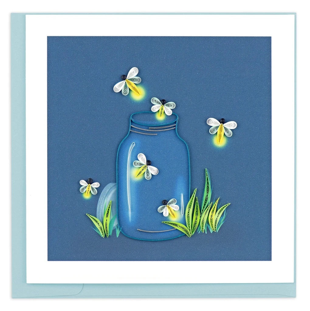 Fireflies Quilling Card