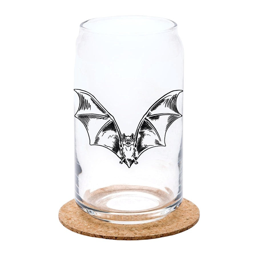 Bat Beer Can Glass