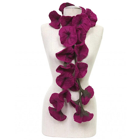 Felted Flower Scarf