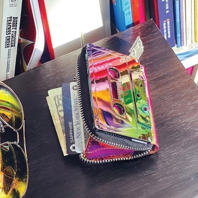 Holographic Electro Cassette Wallet