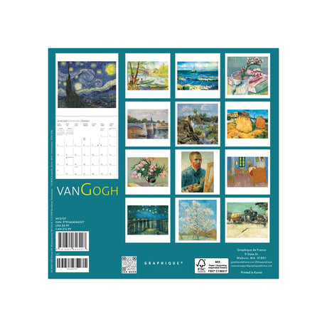 2027 Van Gogh Mini Wall Calendar