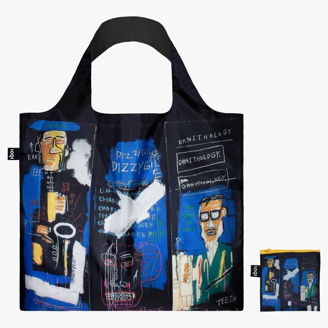 Basquiat 'Horn Players' Recycled Tote Bag