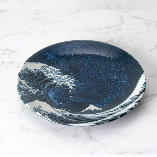 Great Wave Appetizer Plate
