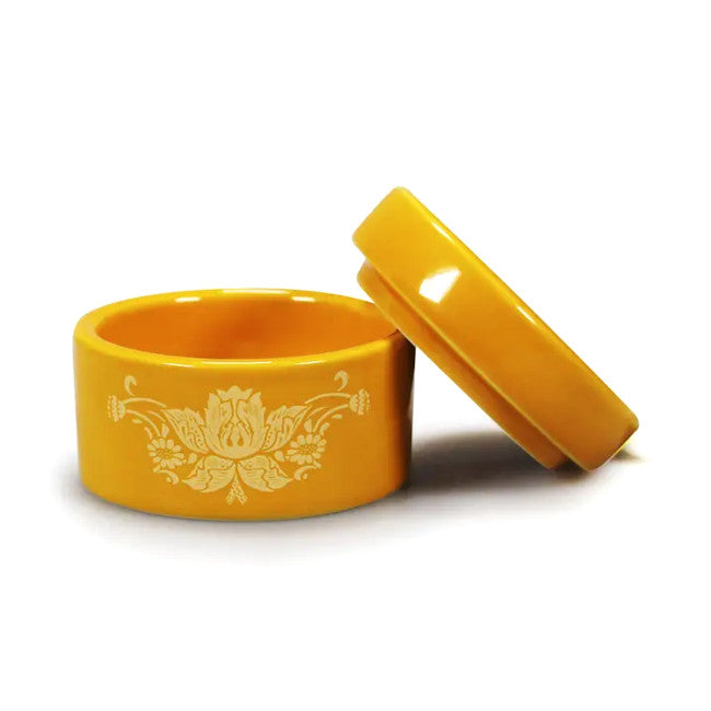Morris 'Strawberry Thief' Trinket Box - Yellow