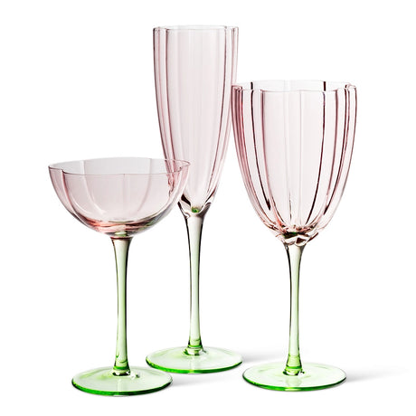 Flower Champagne Glass