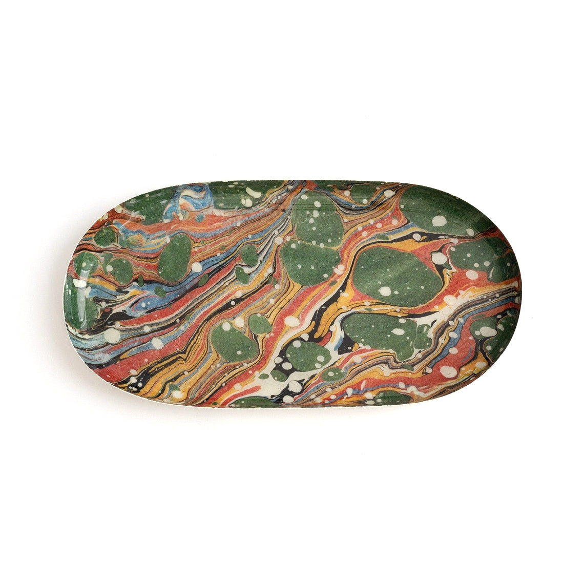 Art of Marbling Oval Tray