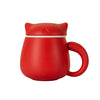 Red Cat Tea Mug with Infuser