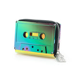 Holographic Green Cassette Wallet