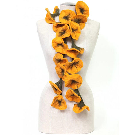 Felted Flower Scarf