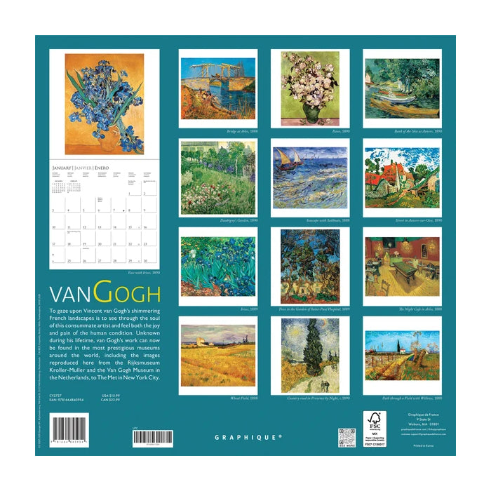 2027 Van Gogh Wall Calendar