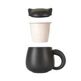 Black Cat Tea Mug with Infuser