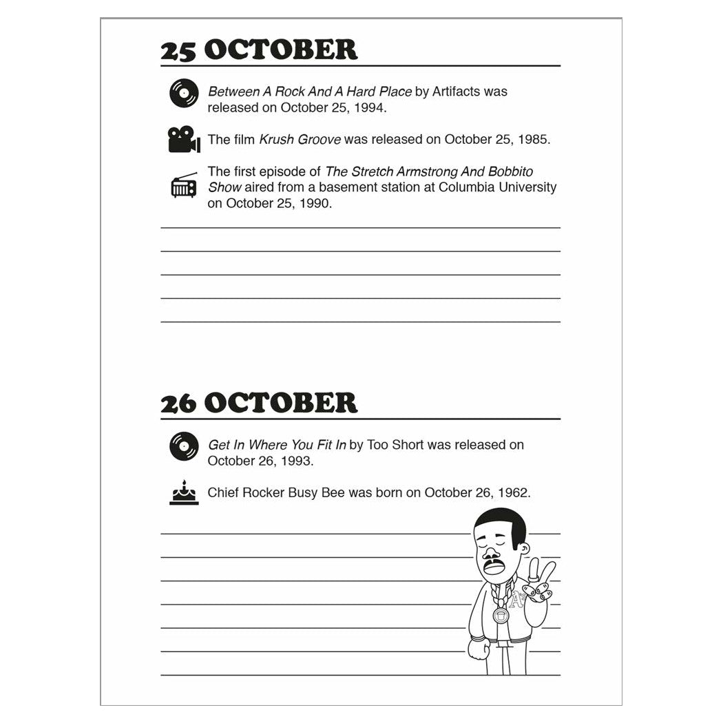 Hip Hop Journal: A Daily Planner