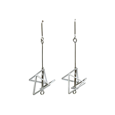 Silver Spark Earrings