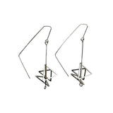 Silver Spark Earrings