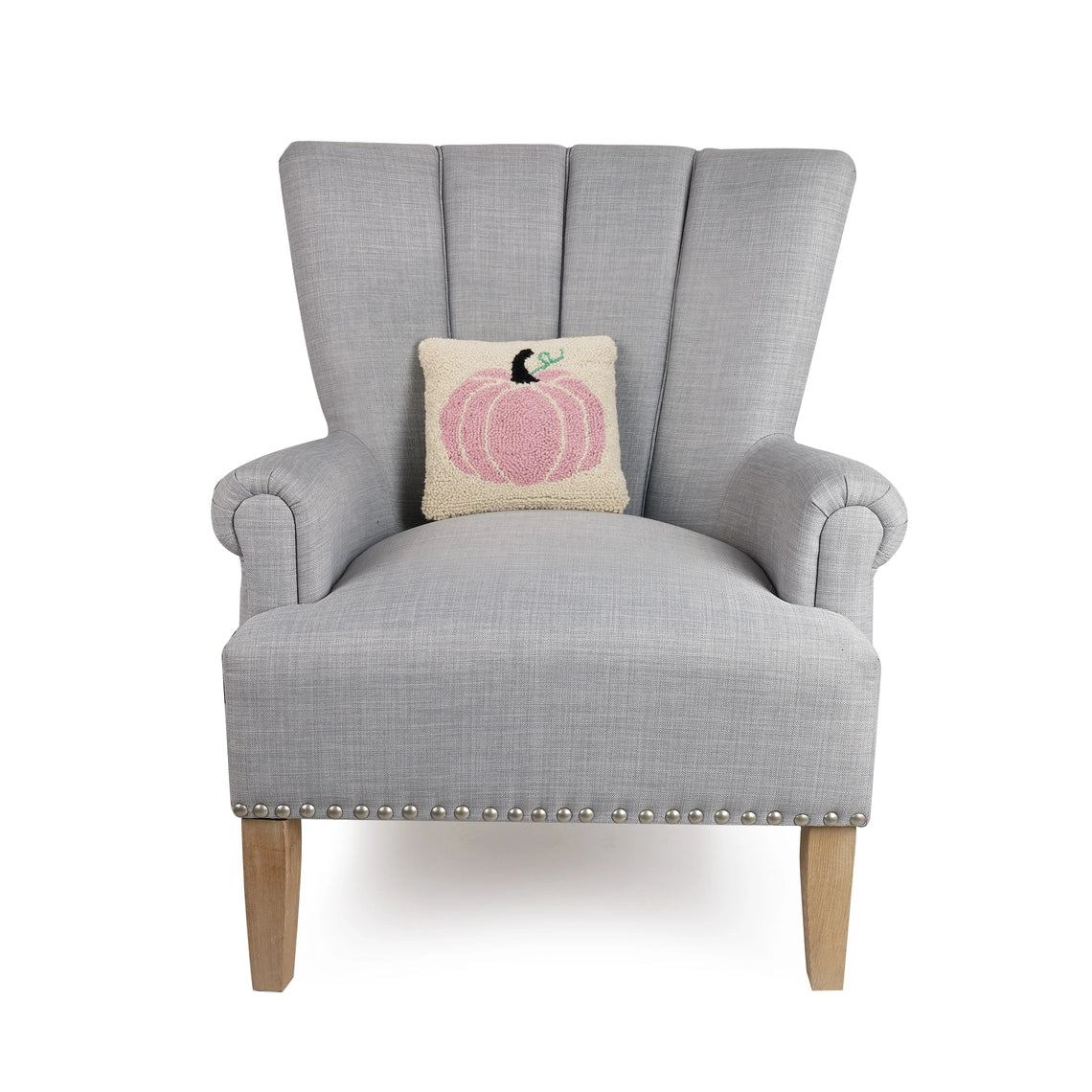 Pink Pumpkin Throw Pillow