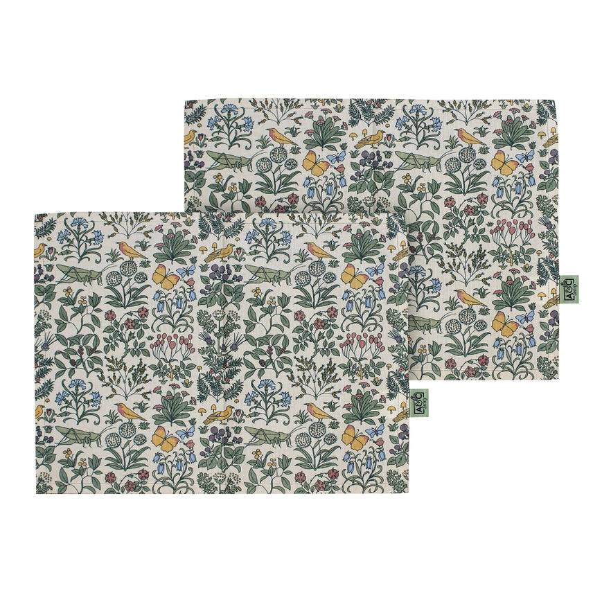 Voysey Recycled Cotton Placemat - Set of 2