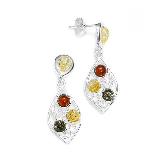 Amber Filigree Earrings