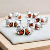 Amber Acorn Earrings