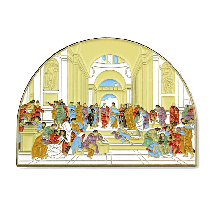 The School of Athens Enamel Pin