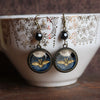 Bat & Moon Dangle Earrings