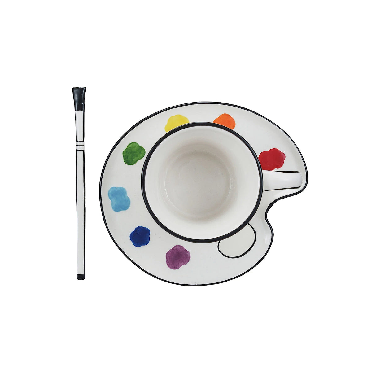 Paint Palette Teacup Set